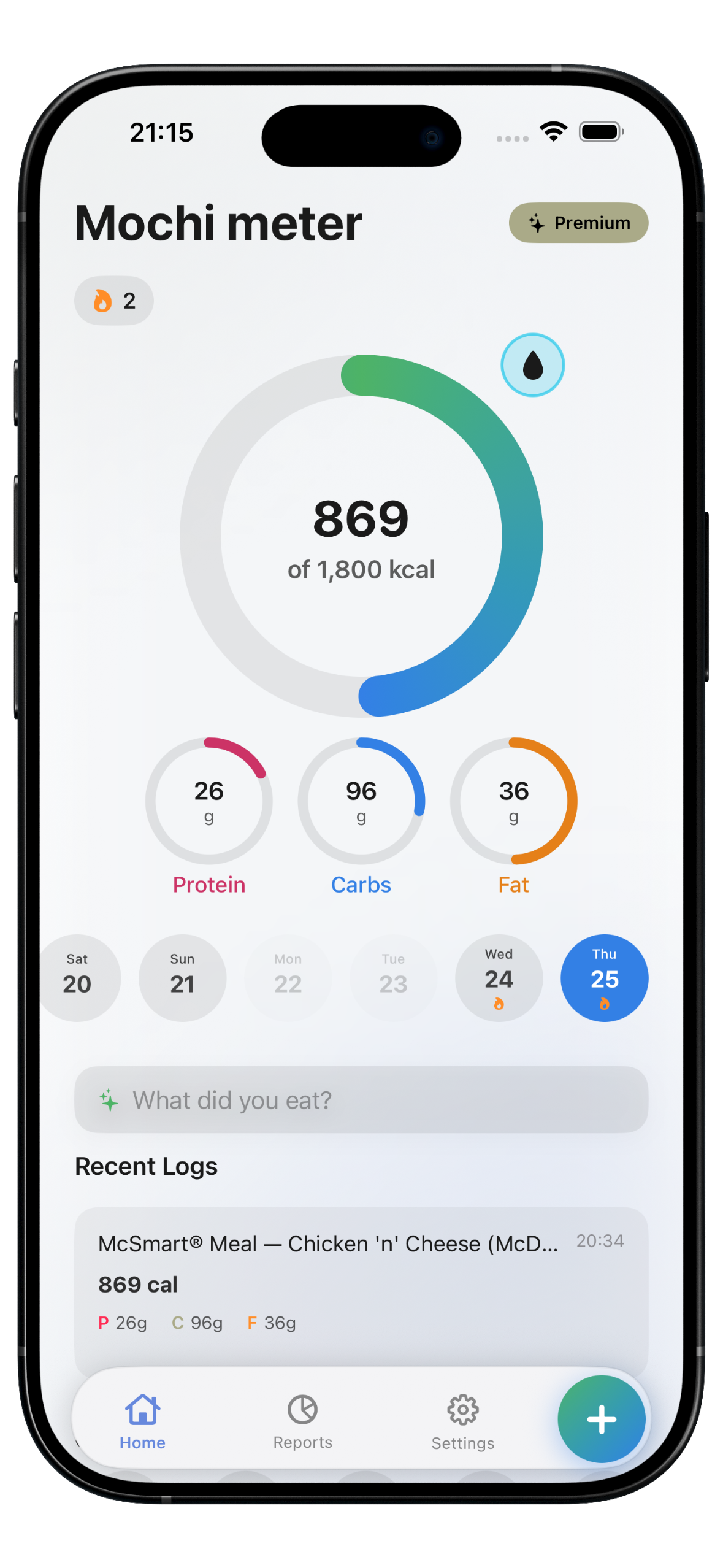 MochiMeter App Screenshot