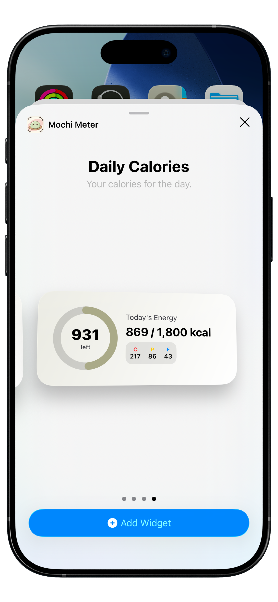 MochiMeter Widgets for Home and Lock Screen